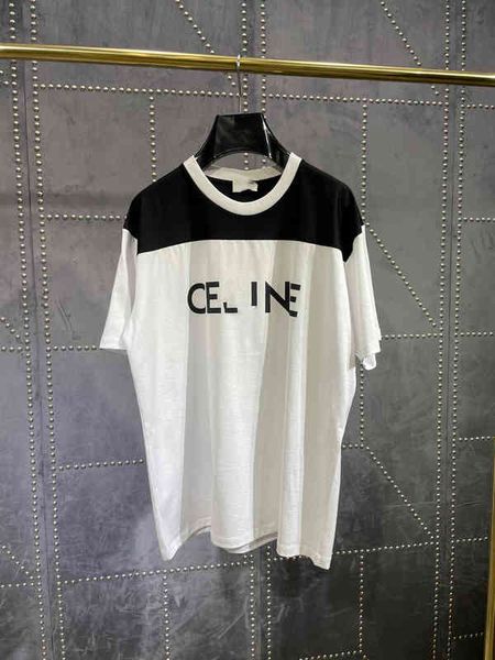 2022 factory wholesale new model summer celi letter mosaic diamond lin loose black short sleeve t-shirt women, White
2022 factory wholesale new model summer celi letter mosaic diamond lin loose black short sleeve t-shirt women, White