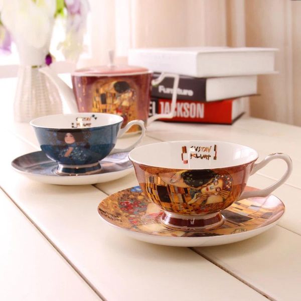 creative european bone china coffee mugs suit simple afternoon cup gustav klimt art paintings
creative european bone china coffee mugs suit simple afternoon cup gustav klimt art paintings