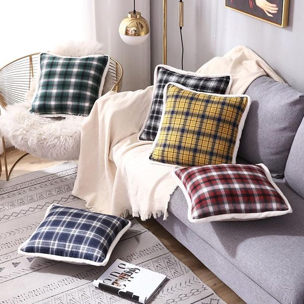 cilected decorative classic grid throw pillow covers flannel edge pillow case both sides available cushion case for sofa bedroom
cilected decorative classic grid throw pillow covers flannel edge pillow case both sides available cushion case for sofa bedroom