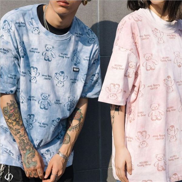 japanese harajuku ins cute bear tie dye all print cartoon fashion retro loose couple men women summer short sleeve t-shirt qhyd, White
japanese harajuku ins cute bear tie dye all print cartoon fashion retro loose couple men women summer short sleeve t-shirt qhyd, White