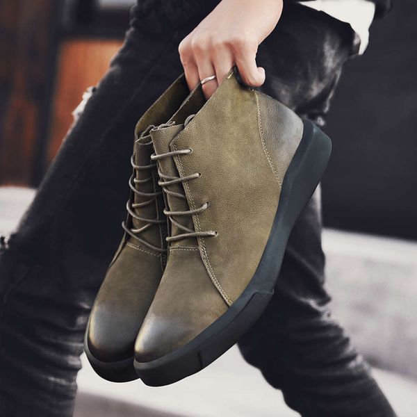 outdoor genuine men's high casual leather martin plush warm cotton shoes winter boots, White;red
outdoor genuine men's high casual leather martin plush warm cotton shoes winter boots, White;red