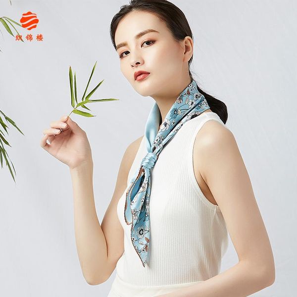 scarves brocade floor age season joker daisy flowers ins small square silk decoration south korean women's scarf, Blue;gray
scarves brocade floor age season joker daisy flowers ins small square silk decoration south korean women's scarf, Blue;gray