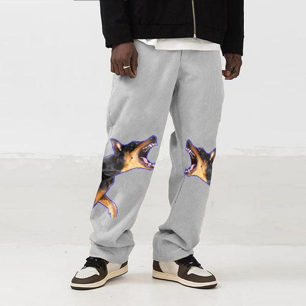 men's pants men clothing 2021 style casual corduroy printing straight loose trousers, Black
men's pants men clothing 2021 style casual corduroy printing straight loose trousers, Black