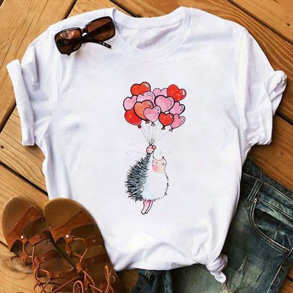 fashion female hedgehog with mens men t shirts dandelion loose summer short sleeves tees casual drop, White;black
fashion female hedgehog with mens men t shirts dandelion loose summer short sleeves tees casual drop, White;black