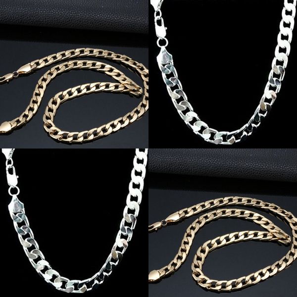 '18k' stamp men's gold plated chunky necklaces chains 18k real gold plated figaro necklace 5mm 55cm 22'' ys744 46 r, Silver
'18k' stamp men's gold plated chunky necklaces chains 18k real gold plated figaro necklace 5mm 55cm 22'' ys744 46 r, Silver
