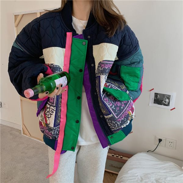 new retro patchwork color-hit warm sports jackets women chic 2021 autumn streetwear coats 6idj, Black;brown
new retro patchwork color-hit warm sports jackets women chic 2021 autumn streetwear coats 6idj, Black;brown