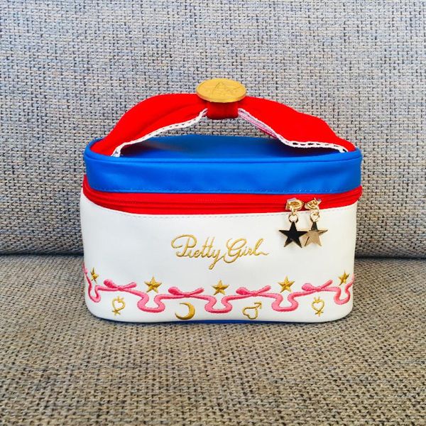 new sailor moon embroidery women cute cosmetic bag pretty girl travel organizer make up box toiletry kit large pouch handbag
new sailor moon embroidery women cute cosmetic bag pretty girl travel organizer make up box toiletry kit large pouch handbag