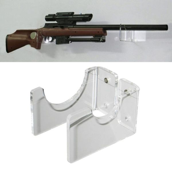 hooks & rails creative practical rifles display stand made by acrylic durable stable strong load bearing necessity for toy gun lovers .
hooks & rails creative practical rifles display stand made by acrylic durable stable strong load bearing necessity for toy gun lovers .