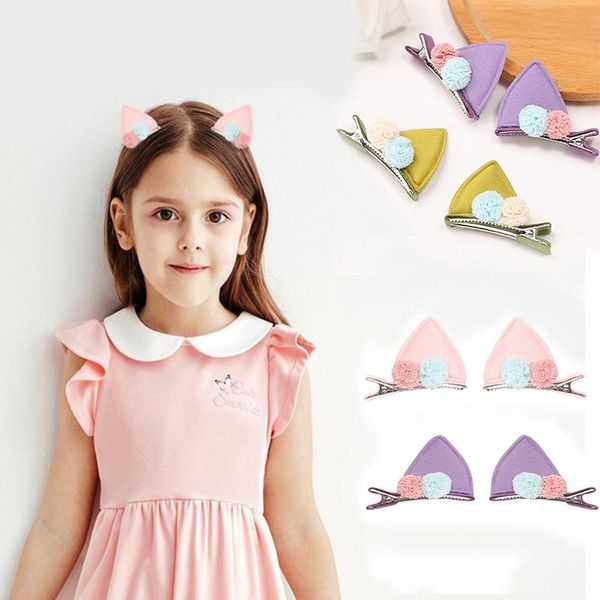 1pc cute cartoon ears hair clips for baby girls pompon cat ears hairpins barrettes korean children princess hair accessories, Slivery;white
1pc cute cartoon ears hair clips for baby girls pompon cat ears hairpins barrettes korean children princess hair accessories, Slivery;white