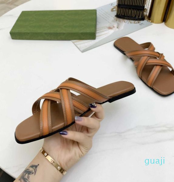 luxury new women's slippers stripes cross design flat slippers summer streetwear electroplating hardware letter g buckle ladies shoes, Black
luxury new women's slippers stripes cross design flat slippers summer streetwear electroplating hardware letter g buckle ladies shoes, Black