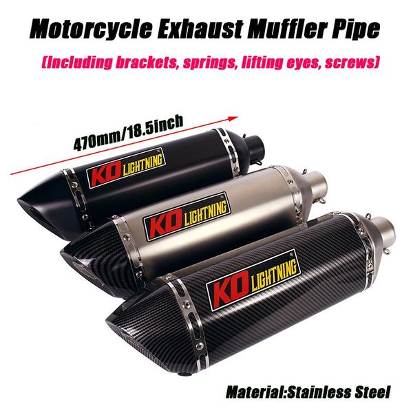 470mm exhaust tubes stainless muffler system removable db killer 38-51mm motorcycle exhaust baffler pipe silp on
470mm exhaust tubes stainless muffler system removable db killer 38-51mm motorcycle exhaust baffler pipe silp on