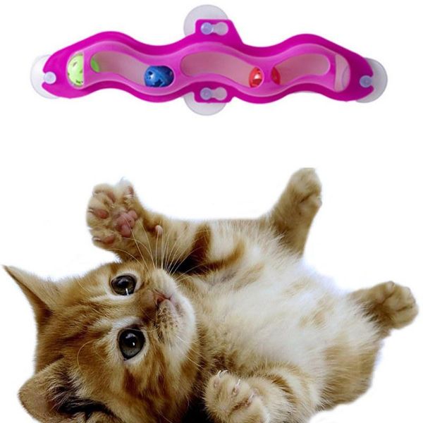 cat toys pet wall mounted window sucker track toy bell ball with 3 for kitten interactive exercise tool
cat toys pet wall mounted window sucker track toy bell ball with 3 for kitten interactive exercise tool
