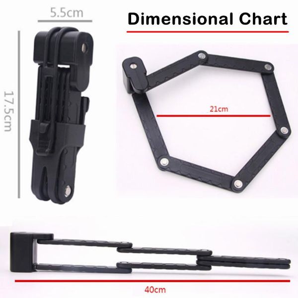 bike locks anti-theft folding lock black bicycle motorcycle cycle mtb security accessories
bike locks anti-theft folding lock black bicycle motorcycle cycle mtb security accessories
