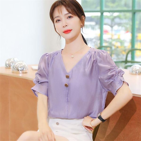 women's blouses & shirts chiffon women v-neck short sleeve elegant aesthetic summer loose ropa de mujer blusas white ladies mm0754
women's blouses & shirts chiffon women v-neck short sleeve elegant aesthetic summer loose ropa de mujer blusas white ladies mm0754