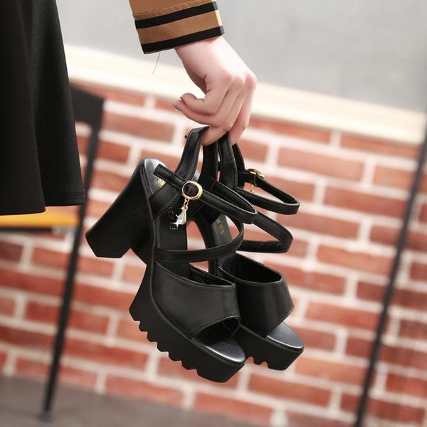 sandals daigelo women shoes high heels casual women's fish mouth rhinestone platform buckle strap sandalia, Black
sandals daigelo women shoes high heels casual women's fish mouth rhinestone platform buckle strap sandalia, Black