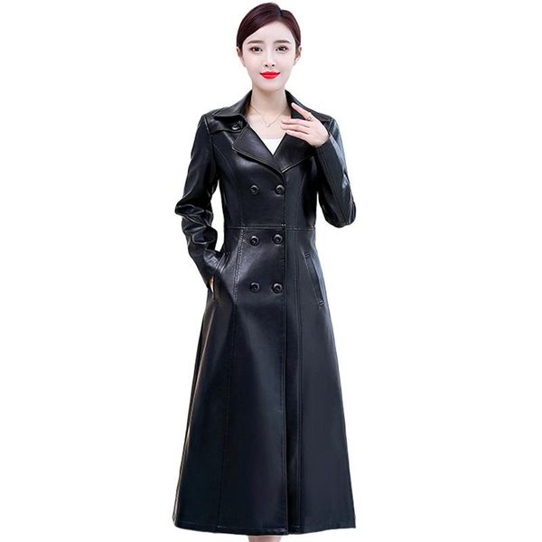 women's leather & faux pllus size 7xl x-long jacket women 2021 autumn winter pu coat thick windbreaker long ladies, Black
women's leather & faux pllus size 7xl x-long jacket women 2021 autumn winter pu coat thick windbreaker long ladies, Black
