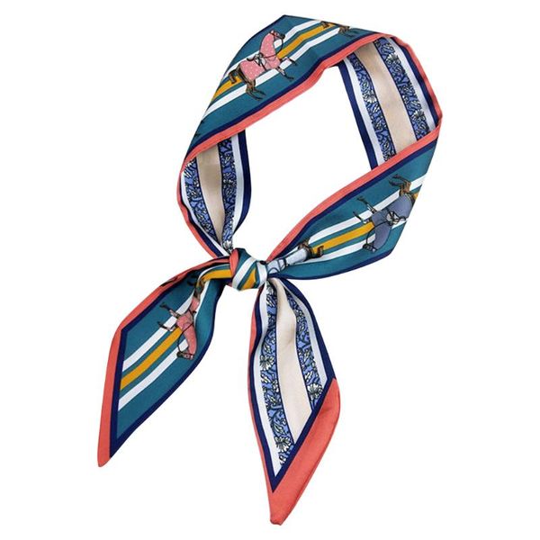 women summer girl ribbon imitated silk skinny scarf office striped printed gift small neckerchief handbag handle wraps fashion, Blue;gray
women summer girl ribbon imitated silk skinny scarf office striped printed gift small neckerchief handbag handle wraps fashion, Blue;gray
