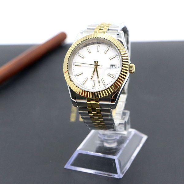 watch tough solar 904l sapphire luminous week calendar automatic gold mechanical wristwatche 2824 folding buckle swimming couples clock, Slivery;brown
watch tough solar 904l sapphire luminous week calendar automatic gold mechanical wristwatche 2824 folding buckle swimming couples clock, Slivery;brown