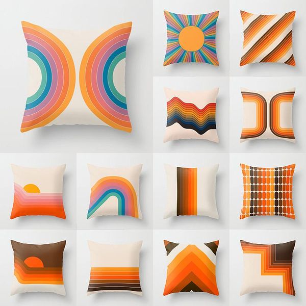 cushion/decorative pillow retro rainbow tunnel pattern throw case vintage tan background cushion covers for home sofa chair decorative pillo
cushion/decorative pillow retro rainbow tunnel pattern throw case vintage tan background cushion covers for home sofa chair decorative pillo