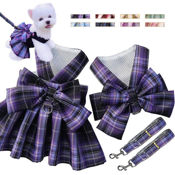 dog collars & leashes pet dogs fashion plaid print skirt coat chest strap with collar traction rope cat breast back walking clothes
dog collars & leashes pet dogs fashion plaid print skirt coat chest strap with collar traction rope cat breast back walking clothes