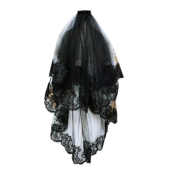 bridal veils 2021 one-layer women girl black mantilla wedding veil embroidery floral lace trim halloween cosplay costume sheer hair
bridal veils 2021 one-layer women girl black mantilla wedding veil embroidery floral lace trim halloween cosplay costume sheer hair