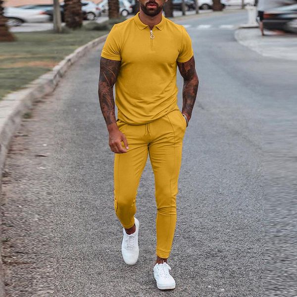 men's tracksuits 2021 fashion solid mens clothes summer 2 piece set men turn-down collar zipper, Gray
men's tracksuits 2021 fashion solid mens clothes summer 2 piece set men turn-down collar zipper, Gray
