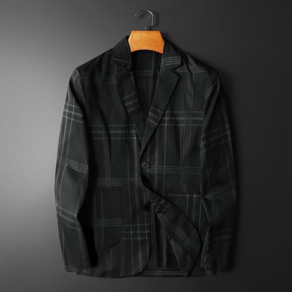men's suits & blazers minglu spring autumn male blazer luxury single breasted plaid casual prom men fashion slim fit man plus size 5xl, White;black
men's suits & blazers minglu spring autumn male blazer luxury single breasted plaid casual prom men fashion slim fit man plus size 5xl, White;black
