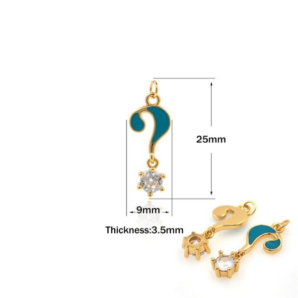 charms suitable for bracelets necklaces jewelry making supplies accessories enamel question mark pendant amulet, Bronze;silver
charms suitable for bracelets necklaces jewelry making supplies accessories enamel question mark pendant amulet, Bronze;silver