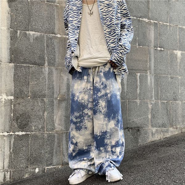 2021 new autumn korean cotton tie-dye men's fashion retro casual camo pants men street wild loose hip-hop straight trousers mens tmg5, Black
2021 new autumn korean cotton tie-dye men's fashion retro casual camo pants men street wild loose hip-hop straight trousers mens tmg5, Black