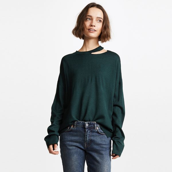 women's sweaters european and american fashion simple versatile solid color neckline asymmetric hollowed out sweater 3krr, White;black
women's sweaters european and american fashion simple versatile solid color neckline asymmetric hollowed out sweater 3krr, White;black