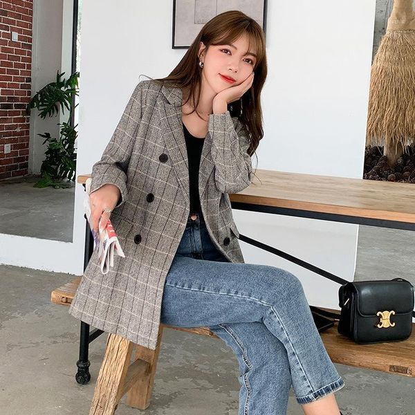 xl-5xl plus size big coat fat sister mm foreign style spring women's plaid suit loose 230 jin slim 8695 blazer suits & blazers, White;black
xl-5xl plus size big coat fat sister mm foreign style spring women's plaid suit loose 230 jin slim 8695 blazer suits & blazers, White;black