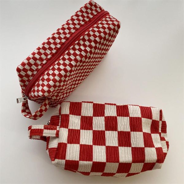 cosmetic bags & cases toiletries bag plaid print handbag for women makeup organizer toiletry necessaries storage pouch female beauty case
cosmetic bags & cases toiletries bag plaid print handbag for women makeup organizer toiletry necessaries storage pouch female beauty case
