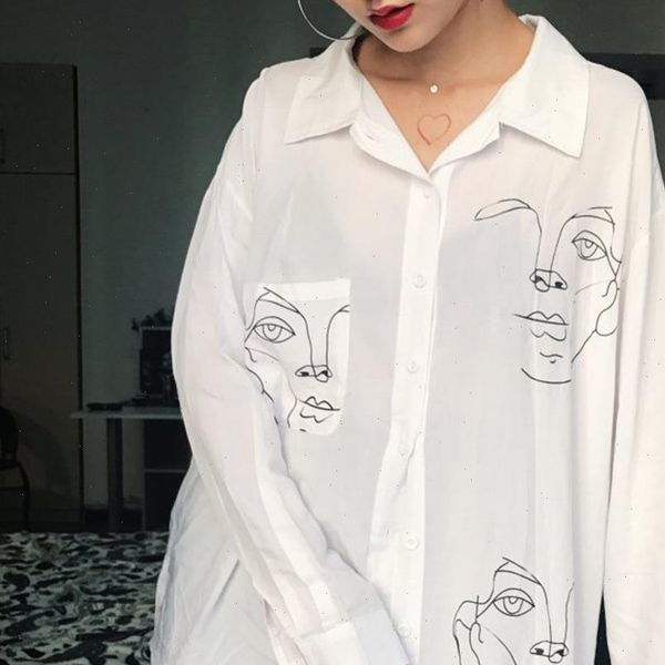 streetwear design print blouse 2018 autumn long sleeve casual loose white shirts women button plus size female harajuku
streetwear design print blouse 2018 autumn long sleeve casual loose white shirts women button plus size female harajuku