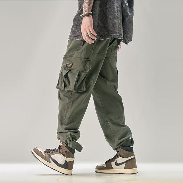 men's pants summer street fashion trendy brand all-match overalls pocket loose casual strapping, Black
men's pants summer street fashion trendy brand all-match overalls pocket loose casual strapping, Black