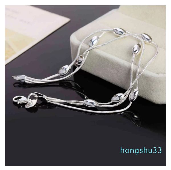 2021 new beaded chain beautiful bracelet female silver fashion ladies wedding exquisite jewelry ladies bracelet, Black
2021 new beaded chain beautiful bracelet female silver fashion ladies wedding exquisite jewelry ladies bracelet, Black