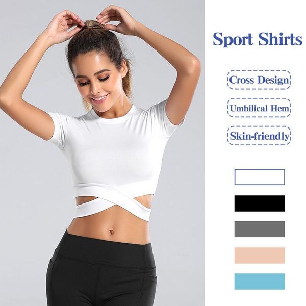 yoga outfit sport shirt solid short long sleeve crop mujer cross waist clothes for women gym clothing fitness shirts
yoga outfit sport shirt solid short long sleeve crop mujer cross waist clothes for women gym clothing fitness shirts