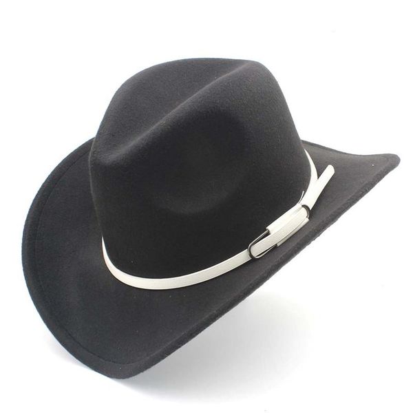 cloches fashion wool women men western cowboy hat roll-up wide brim felt cowgirl jazz godfather sombrero cap with white belt k40, Blue;gray
cloches fashion wool women men western cowboy hat roll-up wide brim felt cowgirl jazz godfather sombrero cap with white belt k40, Blue;gray
