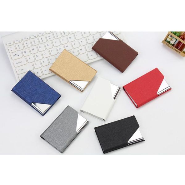 card holders holder wallet men women metal rfid vintage aluminium bag pu leather bank cardholder case porte carte a85926, Brown;gray
card holders holder wallet men women metal rfid vintage aluminium bag pu leather bank cardholder case porte carte a85926, Brown;gray