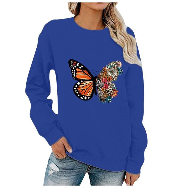 women's hoodies & sweatshirts butterfly printing casual o-neck spring&autumn sweatshirt solid color long sleeve pullover outwear, Black
women's hoodies & sweatshirts butterfly printing casual o-neck spring&autumn sweatshirt solid color long sleeve pullover outwear, Black
