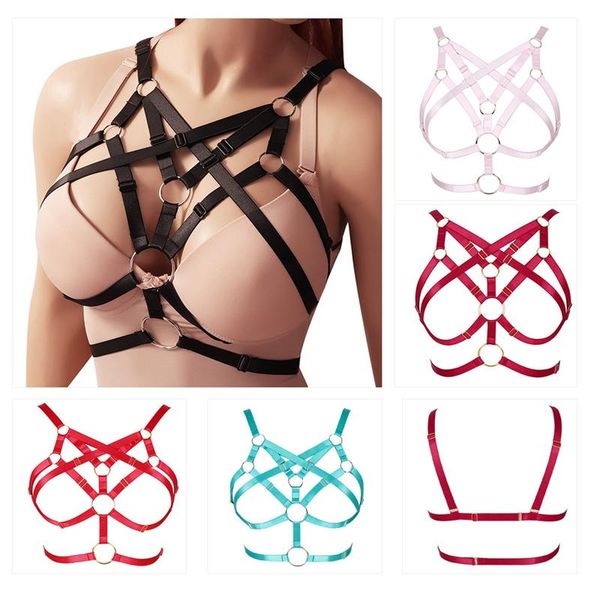 punk body harness bra belt chest cage belts lingerie women strap suspender elastic adjustable bondage straps festival dance, Black;white
punk body harness bra belt chest cage belts lingerie women strap suspender elastic adjustable bondage straps festival dance, Black;white