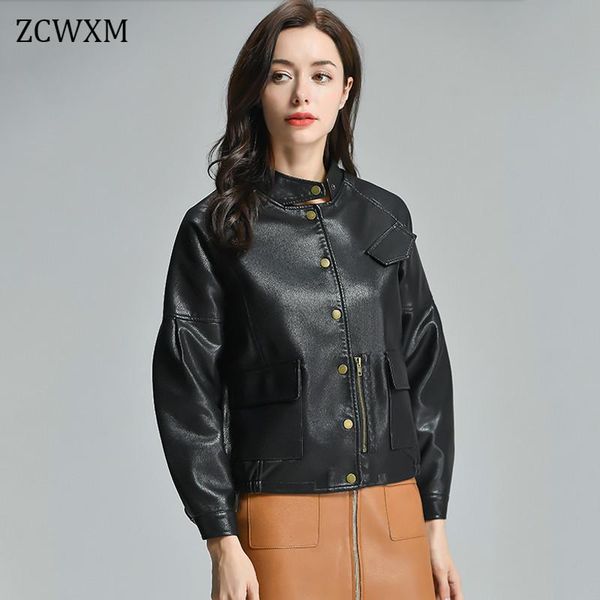 women's leather & faux spring women vintage soft loose jacket coats female button decorate black pu motorcycle retro outerwear fashion
women's leather & faux spring women vintage soft loose jacket coats female button decorate black pu motorcycle retro outerwear fashion