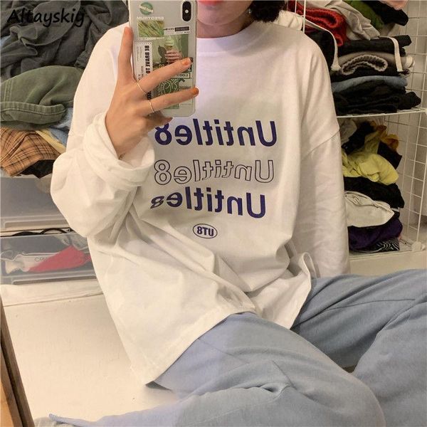women's t-shirt long sleeve t-shirts women letter fashion loose chic harajuku all-match student casual streetwear korean style tees in, White
women's t-shirt long sleeve t-shirts women letter fashion loose chic harajuku all-match student casual streetwear korean style tees in, White