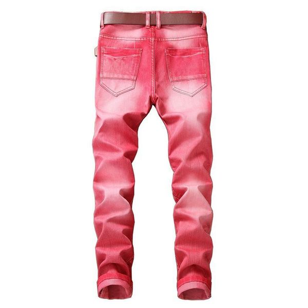 new european casual breech breeches men's straight jeans more size holes denies motorcycle pants pant-mended tide yb1e, Blue
new european casual breech breeches men's straight jeans more size holes denies motorcycle pants pant-mended tide yb1e, Blue
