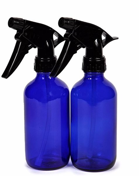 8oz amber cobalt blue glass spray bottle with trigger sprayer perfect for essential oil blends 2 pcs/lot p109
8oz amber cobalt blue glass spray bottle with trigger sprayer perfect for essential oil blends 2 pcs/lot p109