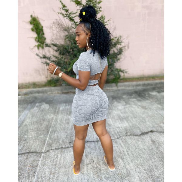 2021 summer 2 piece sets womens club outfits ruched bodycon dress suit crop mini skirt matching sets d74-ac47, White
2021 summer 2 piece sets womens club outfits ruched bodycon dress suit crop mini skirt matching sets d74-ac47, White