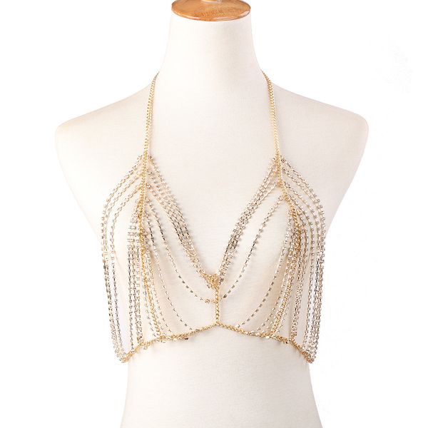 trendy super glittering shiny beautiful bra full rhinestones golden silver fashion body chain jewelry
trendy super glittering shiny beautiful bra full rhinestones golden silver fashion body chain jewelry