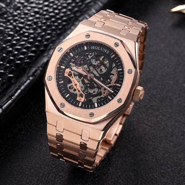 wristwatches holuns watch men brand automatic mechanical full stainless steel hollow skeleton fashion classic watches male wristwatch, Slivery;brown
wristwatches holuns watch men brand automatic mechanical full stainless steel hollow skeleton fashion classic watches male wristwatch, Slivery;brown