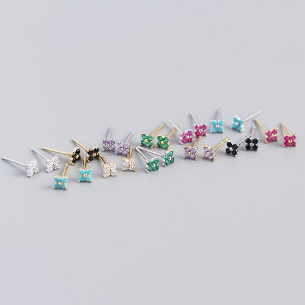 yhe0297 s925 silver ins four leaf flower sweet small earrings colorful flower earrings for women, Golden
yhe0297 s925 silver ins four leaf flower sweet small earrings colorful flower earrings for women, Golden