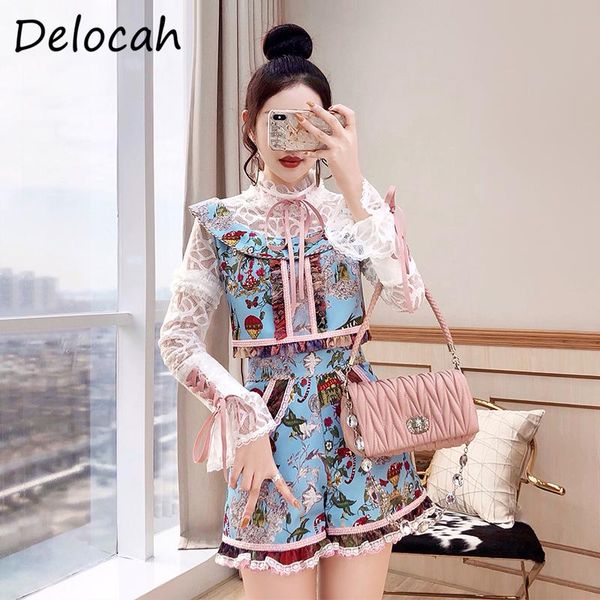 women's two piece pants delocah women summer fashion designer shorts set bow lace ruffles flare sleeve short + printed shorts 2 two pi, White
women's two piece pants delocah women summer fashion designer shorts set bow lace ruffles flare sleeve short + printed shorts 2 two pi, White
