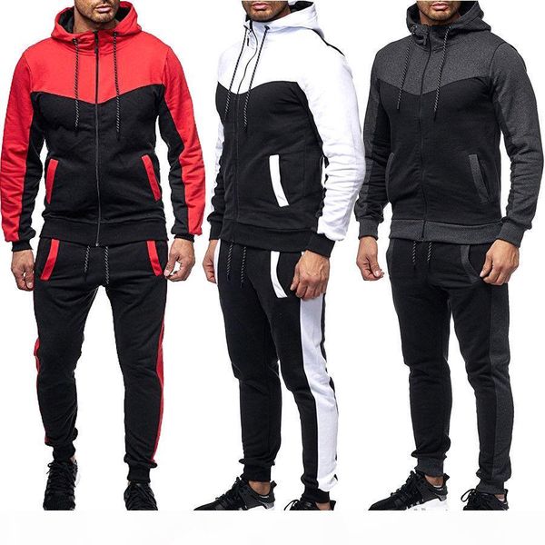 new fashion men tracksuit set hoodies sweatshirt slim fit pants jogger sportswear suit, Gray
new fashion men tracksuit set hoodies sweatshirt slim fit pants jogger sportswear suit, Gray